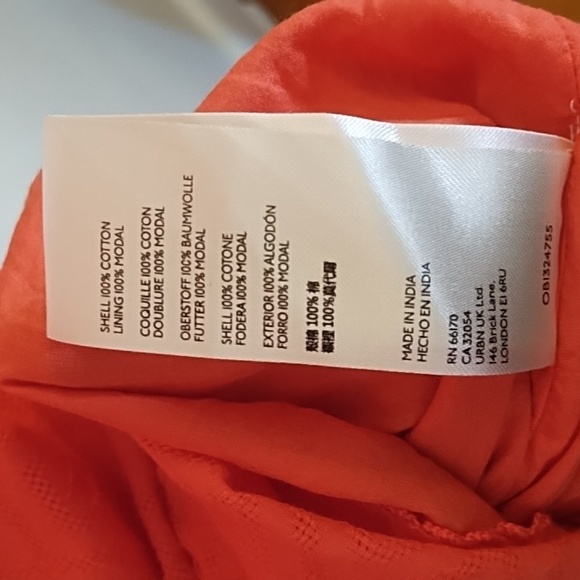 Anthropologie Coral Embroidered Coastal Boho Tunic Dress Size Small - Picture 10 of 11